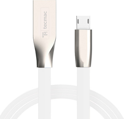 TecMac Zinc Alloy Metal TPE, Diamond Shaped (2 in 1) 8 Pin Lightining and Micro USB Data Sync & Charge Cable(White)
TecMac Zinc Alloy Metal TPE, Diamond Shaped (2 in 1) 8 Pin Lightining and Micro USB Data Sync & Charge Cable(White)
