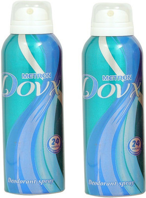 METRON DOVX LONG LASTING Deodorant Spray - For Men & Women(300 ml, Pack of 2)
METRON DOVX LONG LASTING Deodorant Spray - For Men & Women(300 ml, Pack of 2)