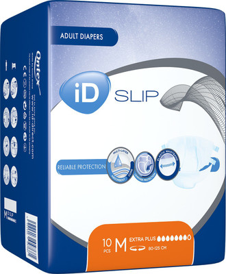 ID Slips Adult Diaper MEDIUM (M) Waist Size (80-125 cm) - 10 Pcs Adult Diapers - M(10 Pieces)
ID Slips Adult Diaper MEDIUM (M) Waist Size (80-125 cm) - 10 Pcs Adult Diapers - M(10 Pieces)
