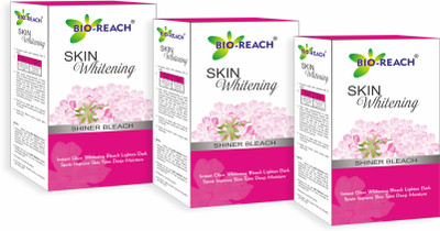 Bio Reach SKIN Whitening Shiner Bleach (38gm x 3)(114 g)