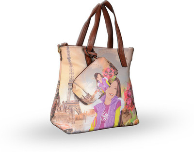 VIOLET Hand-held Bag(Brown)