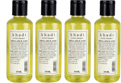 PARVATI KHADI SAFFRON TULSI & REETHA SHAMPOO(840 ml)