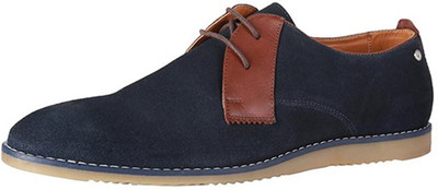 Allen Solly Corporate Casuals For Men(Navy, Brown