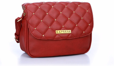 Caprese Women Casual Red Leatherette Sling Bag 
Caprese Women Casual Red Leatherette Sling Bag