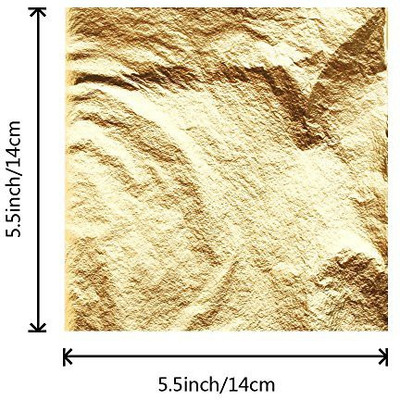 Generic Koogel 300 Pcs Gilding Foil Imitation Gold, Silver and Copper Leaf for DIY Art Crafts Decoration
Generic Koogel 300 Pcs Gilding Foil Imitation Gold, Silver and Copper Leaf for DIY Art Crafts Decoration