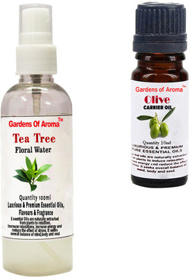 Gardens Of Aroma Tea Tree Floral Water And Olive Essential Oil(110 ml)