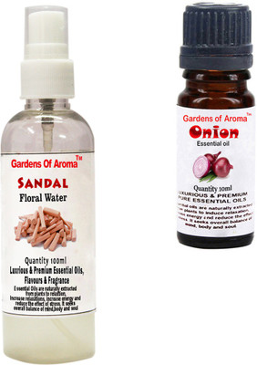 Gardens Of Aroma Sandal Floral Water And Onion Essential Oil(110 ml)