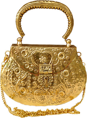 APEX CREATION Hand-held Bag(Gold)
