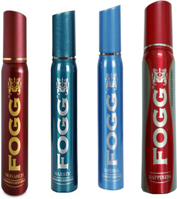 Fogg MAJESTIC DEODORANT 120 ML+ IMPERIAL DEODORANT 120 ML+ MONARCH DEODORANT 120 ML+HAPPINESS DEODORANT 120 ML Deodorant Spray - For Men & Women(120 ml)
Fogg MAJESTIC DEODORANT 120 ML+ IMPERIAL DEODORANT 120 ML+ MONARCH DEODORANT 120 ML+HAPPINESS DEODORANT 120 ML Deodorant Spray - For Men & Women(120 ml)