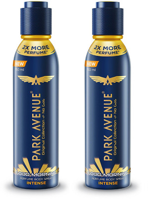 Park Avenue Good Morning Intense Original Collection Perfume Spray 150ML Each (Pack of 2) Perfume Body Spray - For Men & Women(300 ml, Pack of 2)
Park Avenue Good Morning Intense Original Collection Perfume Spray 150ML Each (Pack of 2) Perfume Body Spray - For Men & Women(300 ml, Pack of 2)
