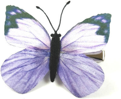 LOOK NEW Purple Butterfly Hair Clip Hair Clip(Purple)