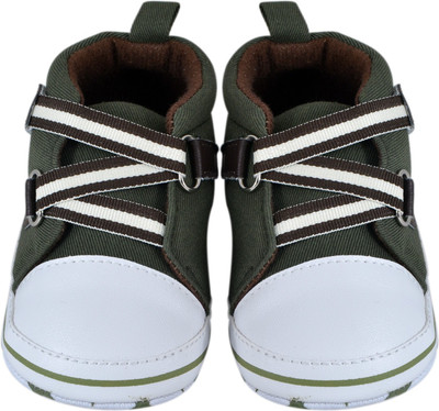 Instabuyz Boys & Girls Lace Casual Boots(Dark Green