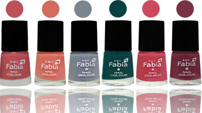 Fabia Exclusive Nail Polish Bazooka Joe-Light Peach-Wild Gray Yonder-Dark Green-Shock Pink-Plum(Pack of 6)
Fabia Exclusive Nail Polish Bazooka Joe-Light Peach-Wild Gray Yonder-Dark Green-Shock Pink-Plum(Pack of 6)
