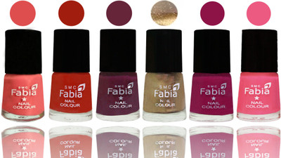 Fabia Exclusive Nail Polish Salmon-Shock Orange Red-Mulberry-Gold-Raspberry-Shock Pink Light(Pack of 6)
Fabia Exclusive Nail Polish Salmon-Shock Orange Red-Mulberry-Gold-Raspberry-Shock Pink Light(Pack of 6)