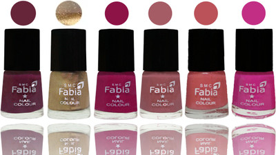 Fabia Exclusive Nail Polish Mulberry-Gold-Raspberry-Lip-Bazooka Joe-Pink Pink(Pack of 6)
Fabia Exclusive Nail Polish Mulberry-Gold-Raspberry-Lip-Bazooka Joe-Pink Pink(Pack of 6)