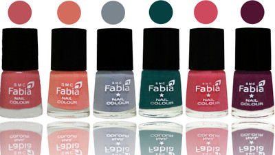 Fabia Exclusive Nail Polish Bazooka Joe-Light Peach-Wild Gray Yonder-Dark Green-Shock Pink-Boysenberry(Pack of 6)
Fabia Exclusive Nail Polish Bazooka Joe-Light Peach-Wild Gray Yonder-Dark Green-Shock Pink-Boysenberry(Pack of 6)