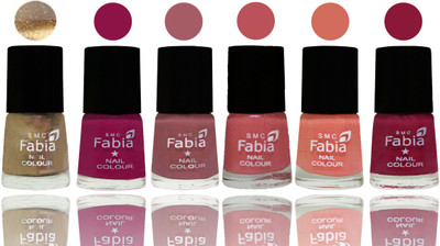 Fabia Exclusive Nail Polish Gold-Raspberry-Lip-Bazooka Joe-Light Peach-Pure Wine(Pack of 6)
Fabia Exclusive Nail Polish Gold-Raspberry-Lip-Bazooka Joe-Light Peach-Pure Wine(Pack of 6)