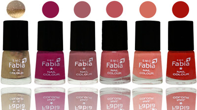 Fabia Exclusive Nail Polish Gold-Raspberry-Lip-Bazooka Joe-Light Peach-Reddish Red(Pack of 6)
Fabia Exclusive Nail Polish Gold-Raspberry-Lip-Bazooka Joe-Light Peach-Reddish Red(Pack of 6)