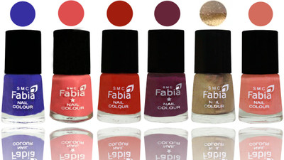 Fabia Exclusive Nail Polish Shock Blue-Salmon-Shock Orange Red-Mulberry-Gold-Light Peach(Pack of 6)
Fabia Exclusive Nail Polish Shock Blue-Salmon-Shock Orange Red-Mulberry-Gold-Light Peach(Pack of 6)