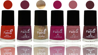 Fabia Exclusive Nail Polish Shock Orange Red-Mulberry-Gold-Raspberry-Lip-Wine(Pack of 6)
Fabia Exclusive Nail Polish Shock Orange Red-Mulberry-Gold-Raspberry-Lip-Wine(Pack of 6)