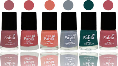 Fabia Exclusive Nail Polish Lip-Bazooka Joe-Light Peach-Wild Gray Yonder-Dark Green-Mauve Pink(Pack of 6)
Fabia Exclusive Nail Polish Lip-Bazooka Joe-Light Peach-Wild Gray Yonder-Dark Green-Mauve Pink(Pack of 6)