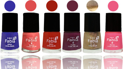Fabia Exclusive Nail Polish Shock Blue-Salmon-Shock Orange Red-Mulberry-Gold-Shock Pink Light(Pack of 6)
Fabia Exclusive Nail Polish Shock Blue-Salmon-Shock Orange Red-Mulberry-Gold-Shock Pink Light(Pack of 6)
