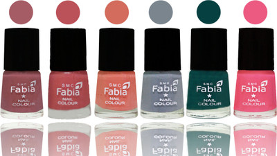 Fabia Exclusive Nail Polish Lip-Bazooka Joe-Light Peach-Wild Gray Yonder-Dark Green-Shock Pink Light(Pack of 6)
Fabia Exclusive Nail Polish Lip-Bazooka Joe-Light Peach-Wild Gray Yonder-Dark Green-Shock Pink Light(Pack of 6)
