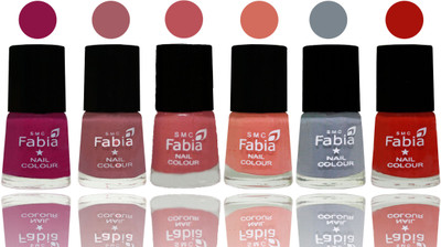 Fabia Exclusive Nail Polish Raspberry-Lip-Bazooka Joe-Light Peach-Wild Gray Yonder-Reddish Red(Pack of 6)
Fabia Exclusive Nail Polish Raspberry-Lip-Bazooka Joe-Light Peach-Wild Gray Yonder-Reddish Red(Pack of 6)
