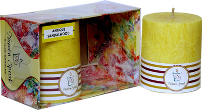 Numen Spark Set Of 2 Antique Sandalwood Crystal Pillar Candle (2.5X3 Inches, Yellow) | Candles for Decoration | Candles for Bedroom(400 g)
Numen Spark Set Of 2 Antique Sandalwood Crystal Pillar Candle (2.5X3 Inches, Yellow) | Candles for Decoration | Candles for Bedroom(400 g)