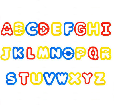 iDream 26pcs Play Dough Cutters and Modelling Tools - Capital Letters Alphabet