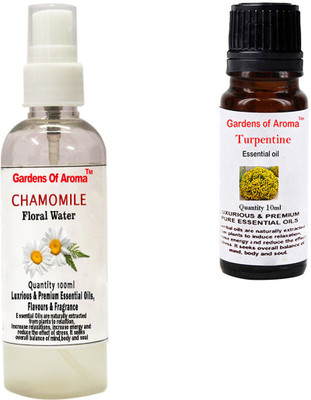 Gardens Of Aroma Chamomile Floral Water And Turpentine Essential Oil(110 ml)
Gardens Of Aroma Chamomile Floral Water And Turpentine Essential Oil(110 ml)