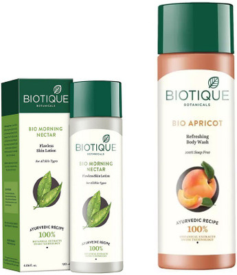 BIOTIQUE BIO Morning Nectar Flawless Skin Moisturizer, Apricot Refreshing Body Wash(Set of 2)
BIOTIQUE BIO Morning Nectar Flawless Skin Moisturizer, Apricot Refreshing Body Wash(Set of 2)