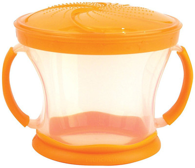 Munchkin Snack Catcher Bowl (Orange) - Plastic(Orange)