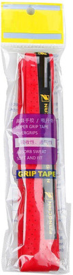 QUINERGYS ® Crimson - Anti-slip Badminton Tennis Racquet Racket Grip Overgrip Tape Contoured Grip(Red, Pack of 1)