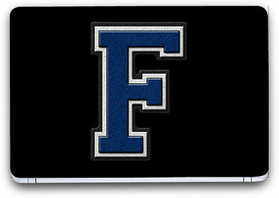 Flipkart SmartBuy Initial F 2 Vinyl Laptop Skin (3M/Avery Vinyl, Matte Laminated, 13 x 8.5 inches) Vinyl Laptop Decal 13.3