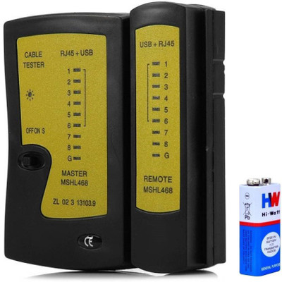 Teratech Network Cable Tester RJ45 RJ11 RJ12 Cat5 Detachable Portable Multifunction LAN Networking Cable Testing Tool Kit with Battery for Network Interface Card Network Interface Card(Multicolor)
Teratech Network Cable Tester RJ45 RJ11 RJ12 Cat5 Detachable Portable Multifunction LAN Networking Cable Testing Tool Kit with Battery for Network Interface Card Network Interface Card(Multicolor)
