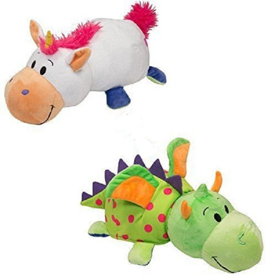 Skylofts (DRAGON + UNICORN) 2-in-1 Stuffed Animal 16" inch Soft Toy-that Transform from 1 Animal into Another with a Quick Flip. - 40 cm(Multicolor)
Skylofts (DRAGON + UNICORN) 2-in-1 Stuffed Animal 16" inch Soft Toy-that Transform from 1 Animal into Another with a Quick Flip. - 40 cm(Multicolor)