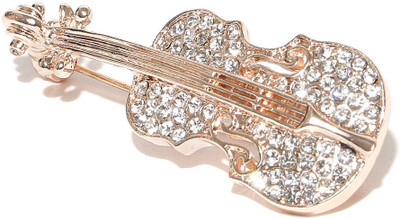 You Bella Stylish Fancy Party Wear Jewellery Brooch(Gold)