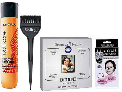 styling Hair Brush, Opticare Smooth & Straight Hair Shampoo & Diamond Facial Kit, Charcoal Nose Mask(Set of 4)
styling Hair Brush, Opticare Smooth & Straight Hair Shampoo & Diamond Facial Kit, Charcoal Nose Mask(Set of 4)