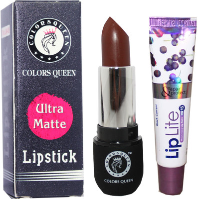 COLORS QUEEN Ultra Matte Creamy Lipstick with Lip Lite Moisturizing Lip Blam combo(Coffee 35)
COLORS QUEEN Ultra Matte Creamy Lipstick with Lip Lite Moisturizing Lip Blam combo(Coffee 35)