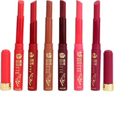 ADS Best water proof Matte lipstick for moisturzing lips with bold look multicolor set of 6(Multicolor, 1.5 ml)
ADS Best water proof Matte lipstick for moisturzing lips with bold look multicolor set of 6(Multicolor, 1.5 ml)
