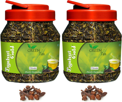 Byahut Gold Cloves Green Flavoured Tea Combo Cloves Tea(400 g, Plastic Bottle)