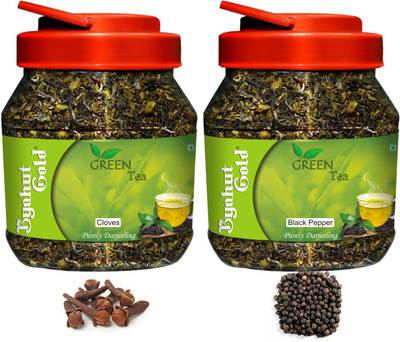 Byahut Gold Cloves and Black Pepper Flavoured Green Tea Combo Cloves, Black Pepper Tea Plastic Bottle(400 g)
Byahut Gold Cloves and Black Pepper Flavoured Green Tea Combo Cloves, Black Pepper Tea Plastic Bottle(400 g)