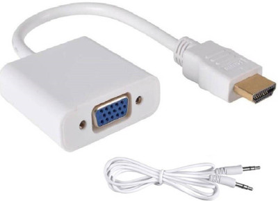 Etake TV-out Cable White HDMI to VGA With Aux 1080P HD Audio Video Cable(White, For Laptop)
Etake TV-out Cable White HDMI to VGA With Aux 1080P HD Audio Video Cable(White, For Laptop)