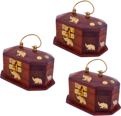 Craft Art India Combo Offer-Wooden Decorative Handmade Jewelery Box/Storage Box/Jewellery Box/Accessories - Set Of 3 Pcs {Size(Inch):3x4.5x3.3} Jewellery Vanity Box(Brown)
Craft Art India Combo Offer-Wooden Decorative Handmade Jewelery Box/Storage Box/Jewellery Box/Accessories - Set Of 3 Pcs {Size(Inch):3x4.5x3.3} Jewellery Vanity Box(Brown)