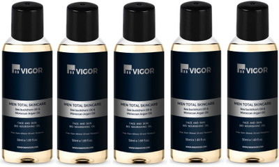 mVIGOR Men Total Skincare Face and Skin Bio Nourishing Oil Combo(Pack of 5)(50 ml)
mVIGOR Men Total Skincare Face and Skin Bio Nourishing Oil Combo(Pack of 5)(50 ml)