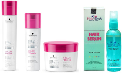 Pink Root Hair Serum and Schwarzkopf Color Freeze Conditioner+Masque+Shampoo(Set of 4)
Pink Root Hair Serum and Schwarzkopf Color Freeze Conditioner+Masque+Shampoo(Set of 4)