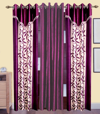 Excel Bazaar 214 cm (7 ft) Polyester Door Curtain (Pack Of 3)(Floral, Purple)
Excel Bazaar 214 cm (7 ft) Polyester Door Curtain (Pack Of 3)(Floral, Purple)