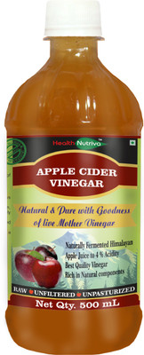 Health Nutriva Raw,Unfiltered and unpasteurized with goodness of mother vinegar Apple Cider Vinegar(Apple Flavored)
Health Nutriva Raw,Unfiltered and unpasteurized with goodness of mother vinegar Apple Cider Vinegar(Apple Flavored)