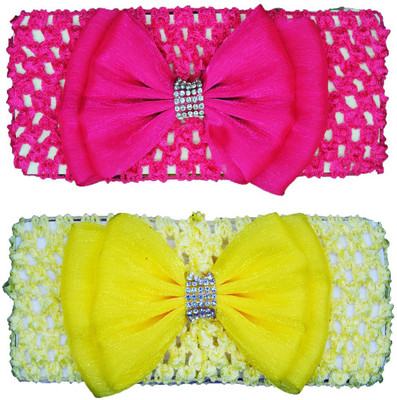 Netboys Crochet Cutwork Flower Baby Headband ( Yellow, Pink ) 2 Pcs Set Head Band(Multicolor)
Netboys Crochet Cutwork Flower Baby Headband ( Yellow, Pink ) 2 Pcs Set Head Band(Multicolor)